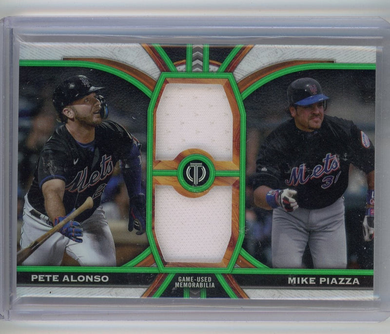 Pete Alonso Mike Piazza 2023 Topps Tribute dual relic 