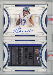 Puka Nacua 2023 Panini National Treasures Rookie Jumbo Prime Signatures Booklet RPA #'d 4/5