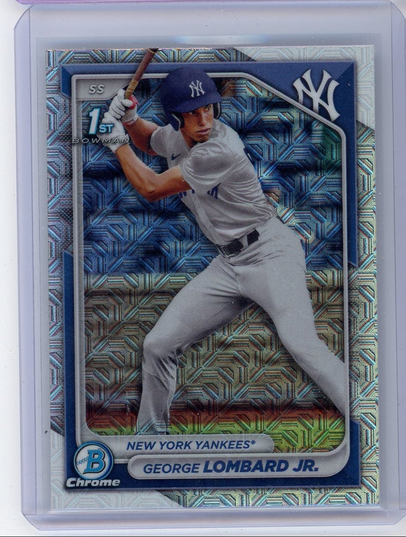 George Lombard Jr. 2024 1st Bowman Chrome mojo refractor