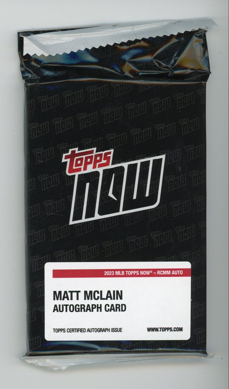 Matt Mclain 2023 Topps Now Rookie Cup On Card Auto 99 or Less Pack