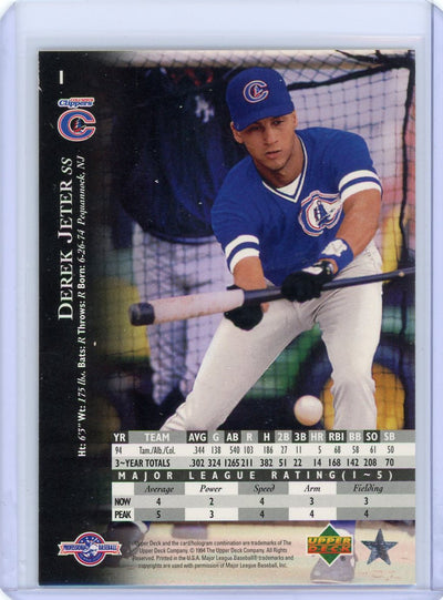 Derek Jeter 1994 Upper Deck #1 Rookie RC