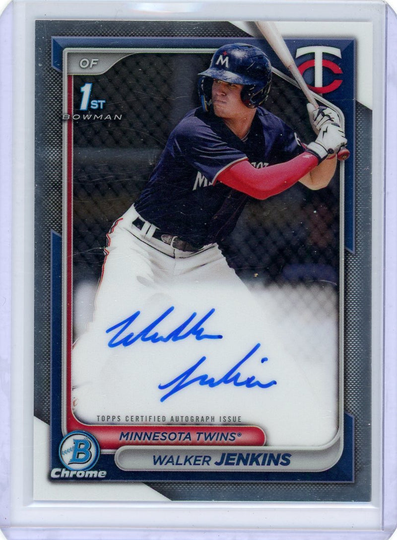 Walker Jenkins 2024 1st Bowman Chrome autograph