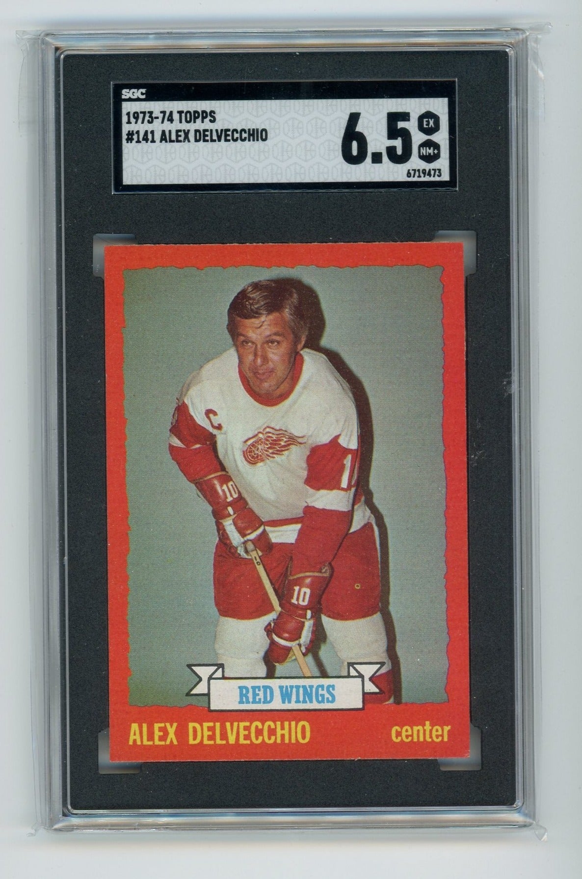 Alex Delvecchio 1973-74 Topps #141 SGC 6.5