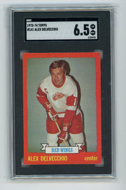 Alex Delvecchio 1973-74 Topps #141 SGC 6.5