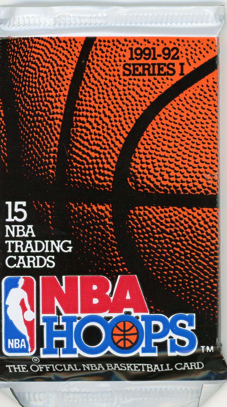 1991-92 NBA Hoops Series 1 Wax Pack