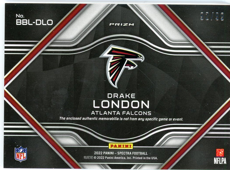 Drake London 2022 Panini Spectra Building Blocks 92/99 