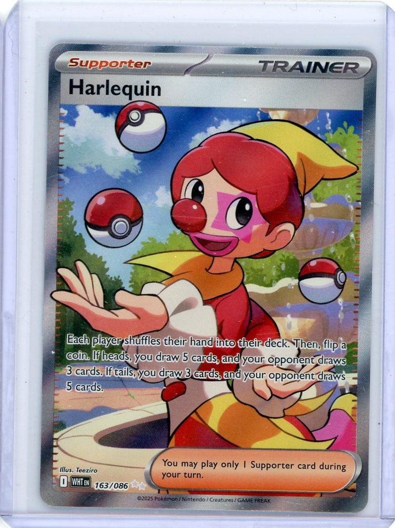 Harlequin 2025 Pokemon White Flare Illustration rare holo 