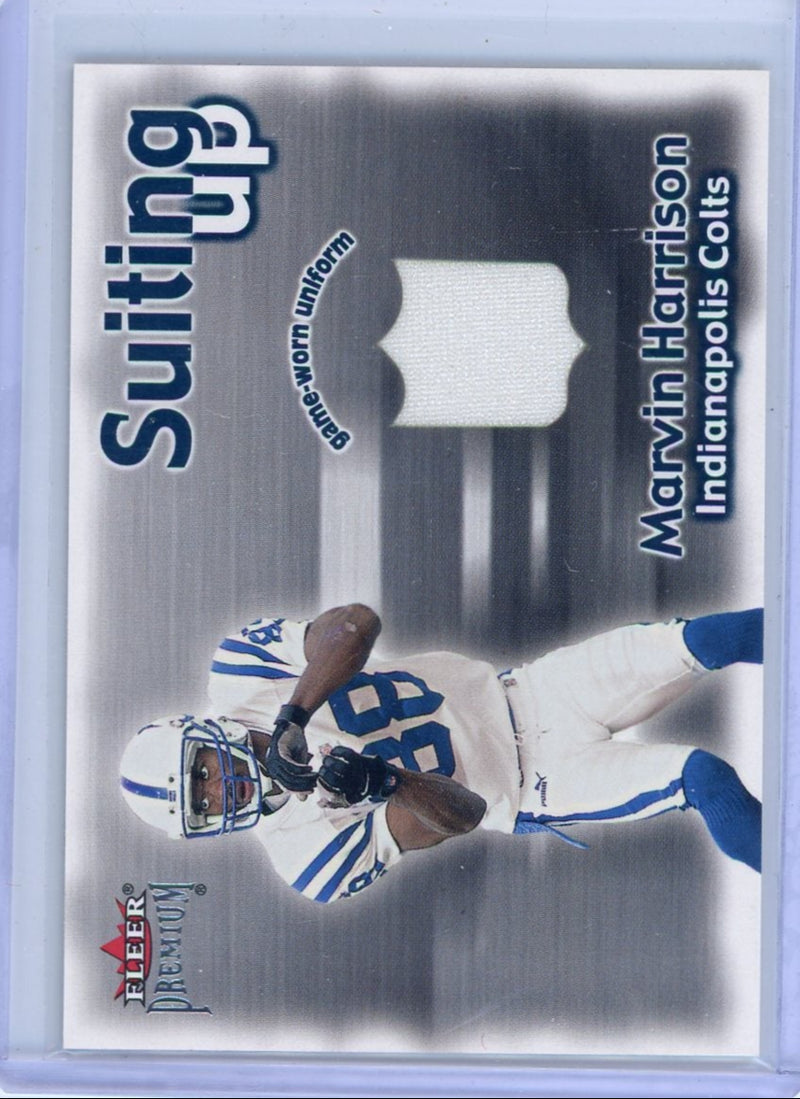 Marvin Harrison 2001 Fleer Premium Suiting Up game-used jersey relic
