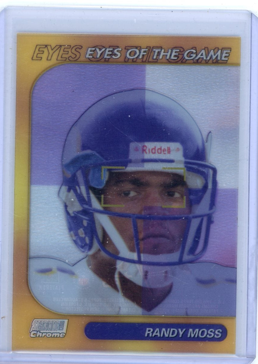 Randy Moss 1999 Topps Chrome Eyes of the Game acetate