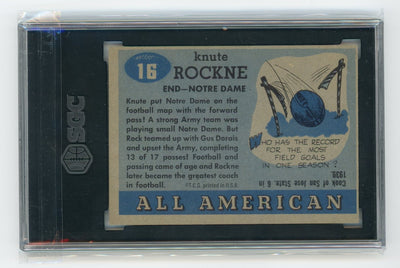 Knute Rockne 1955 Topps All American #16 SGC 5