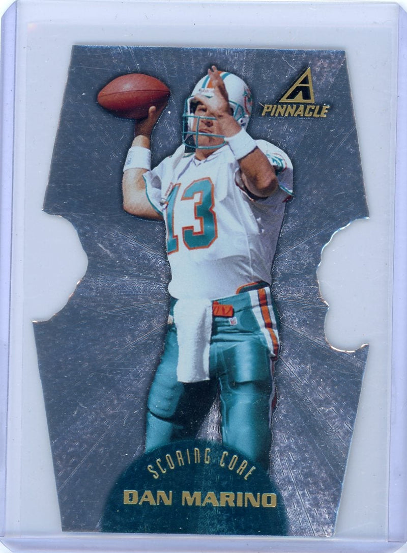Dan Marino 1997 Pinnacle Scoring Core die-cut silver foil
