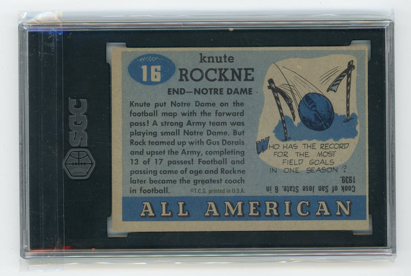 Knute Rockne 1955 Topps All American 
