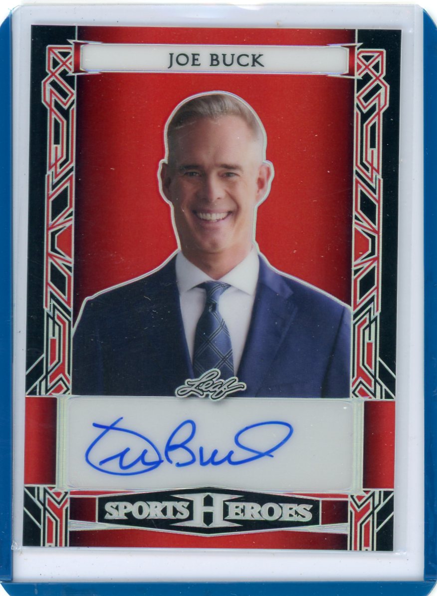 Joe Buck 2024 Leaf Sports Heroes autograph #'d 18/25