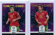 Rui Costa 2024 Topps Chrome Euro Cheat Code /50 + Deco /125 (2-card lot)