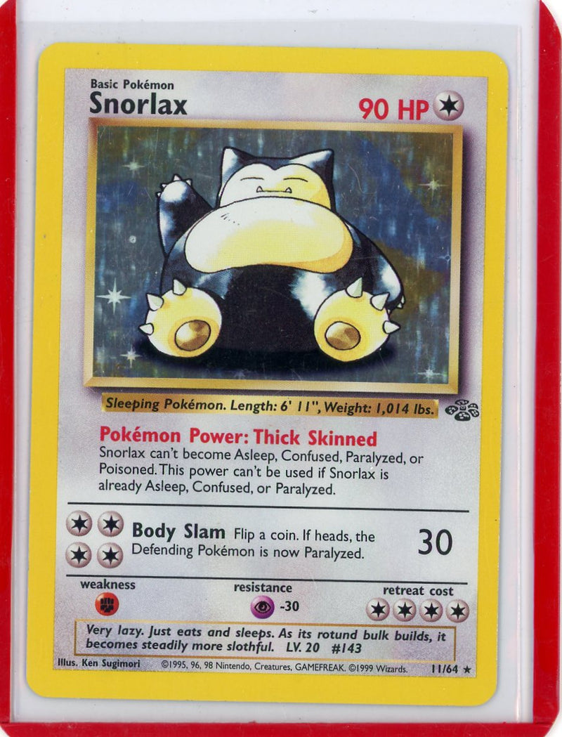 Snorlax Pokémon Jungle Holo 