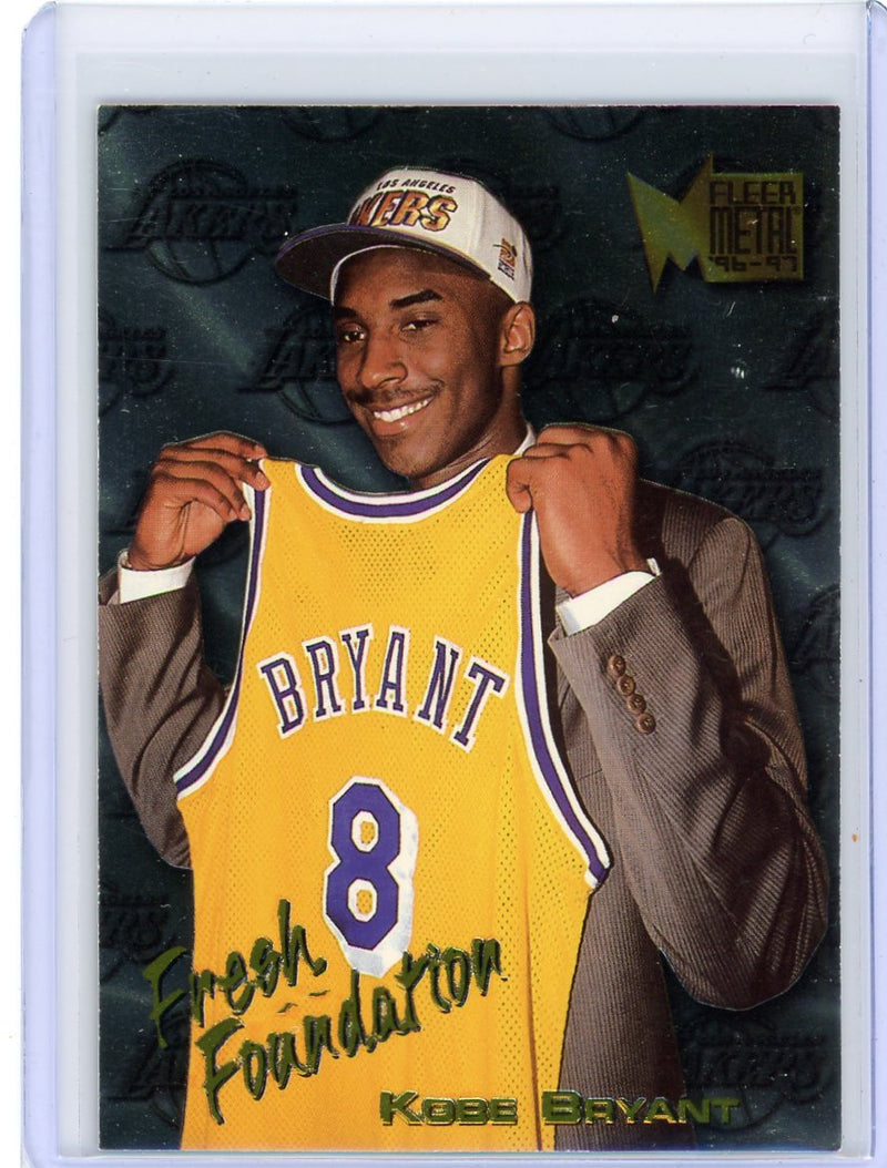 Kobe Bryant 1996 Fleer/Skybx Metal Fresh Foundations rookie card