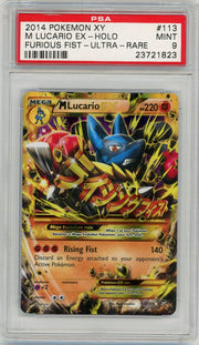 Mega Lucario EX Pokémon Furious Fists Secret Rare #55/111 PSA 9
