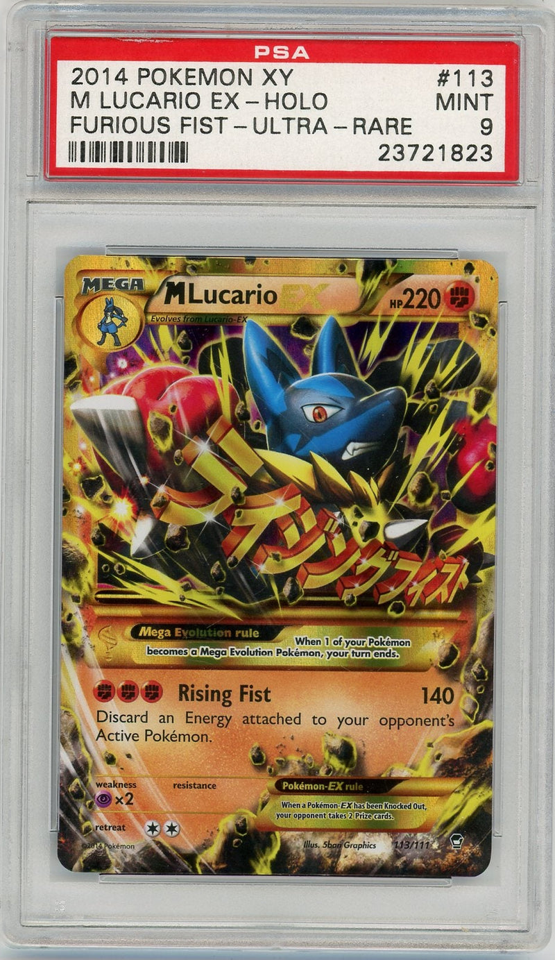 Mega Lucario EX Pokémon Furious Fists Secret Rare 