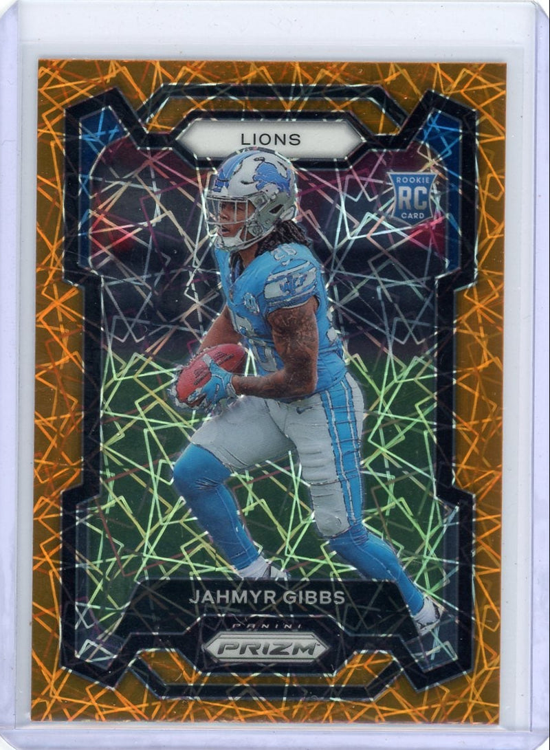 Jahmyr Gibbs 2023 Panini Prizm Lazer Rookie