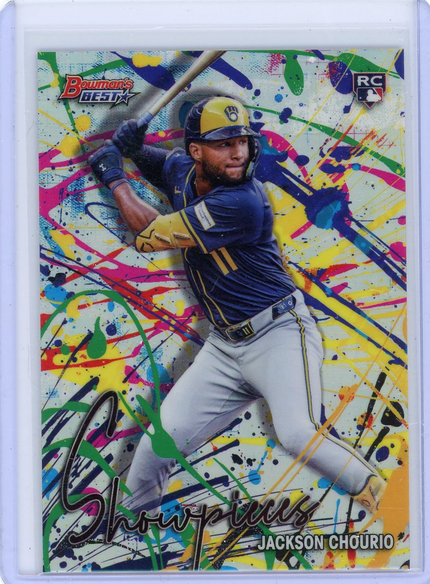 Jackson Chourio 2024 Bowman's Best Showpieces rookie card