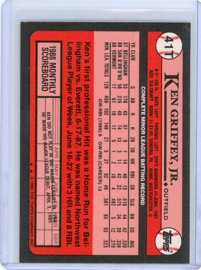 Ken Griffey Jr. 1989 Topps Traded rookie card #41T