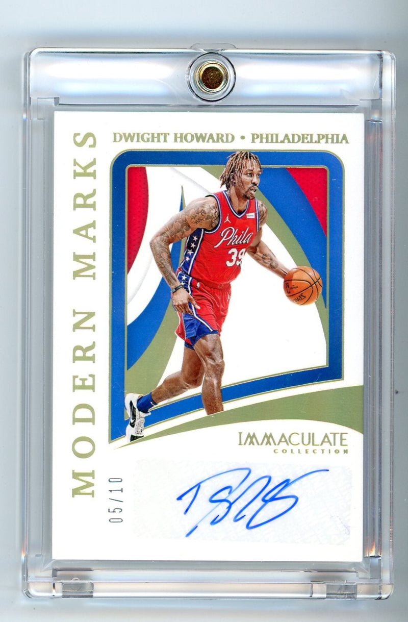 Dwight Howard 2020-21 Panini Immaculate Modern Marks autograph gold 