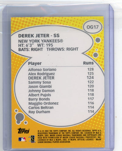 Derek Jeter 2002 Topps Own the Game