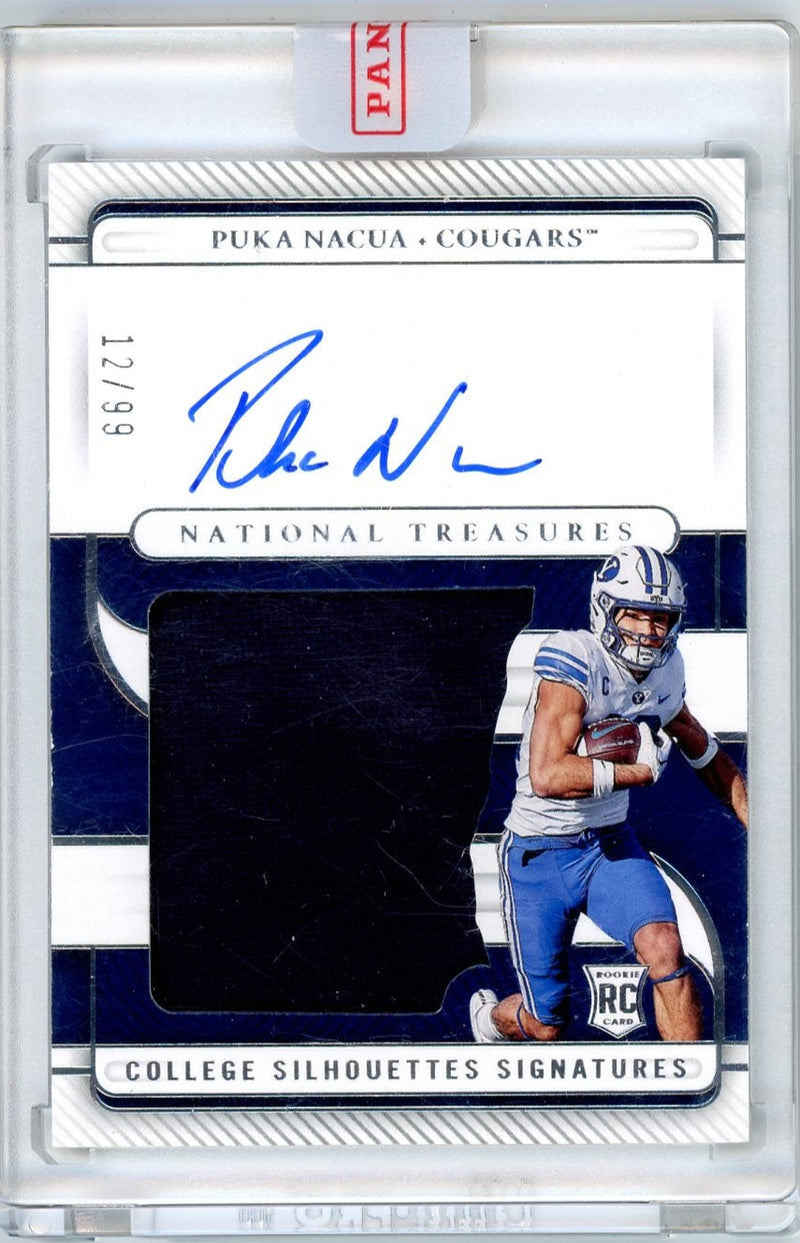 Puka Nacua 2023 Panini National Treasures Collegiate Rookie Patch Autograph 