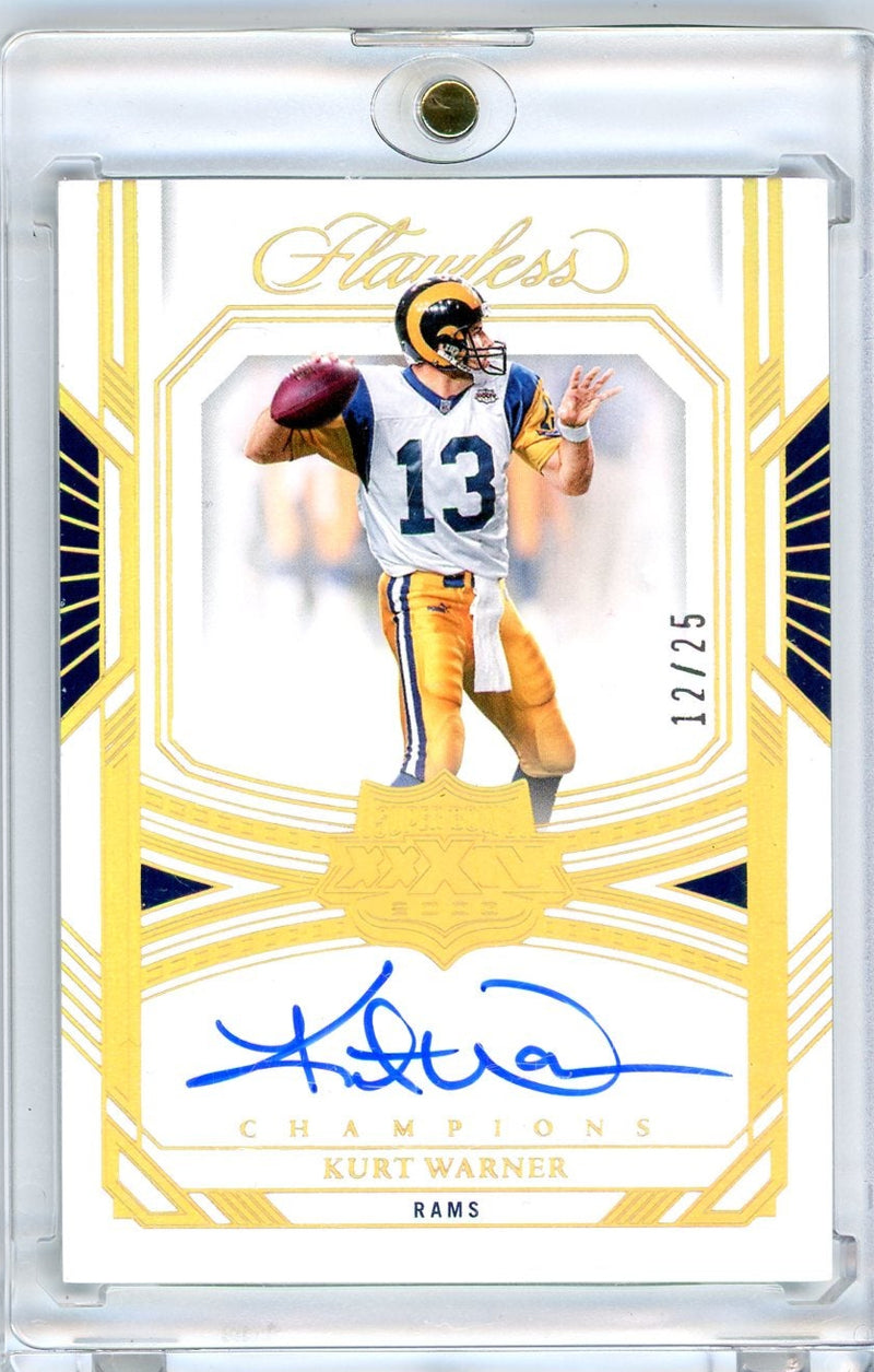 Kurt Warner 2023 Panini Flawless Super Bowl Autographs 