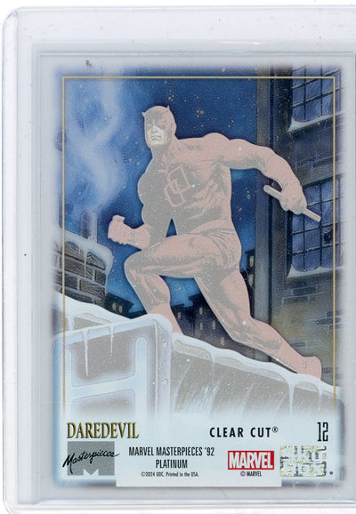 Daredevil 2024 Marvel Masterpieces '92 Platinum Clear Cut #12