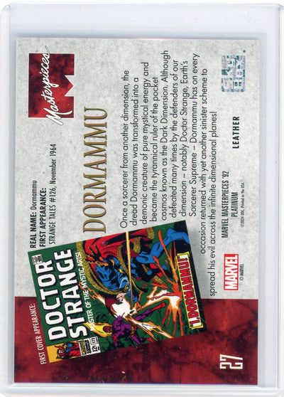 Dormammu 2024 Marvel Masterpieces '92 Platinum Leather #27