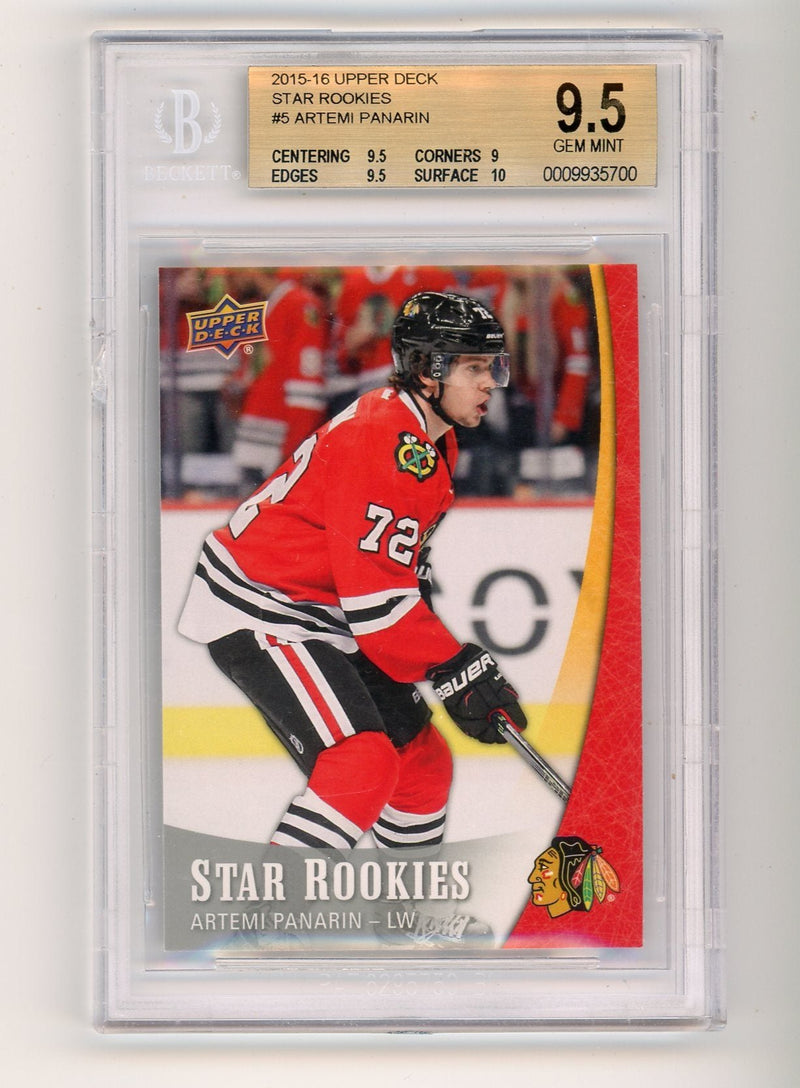 Artemi Panarin 2015-16 Upper Deck Star Rookies BGS 9.5 RC