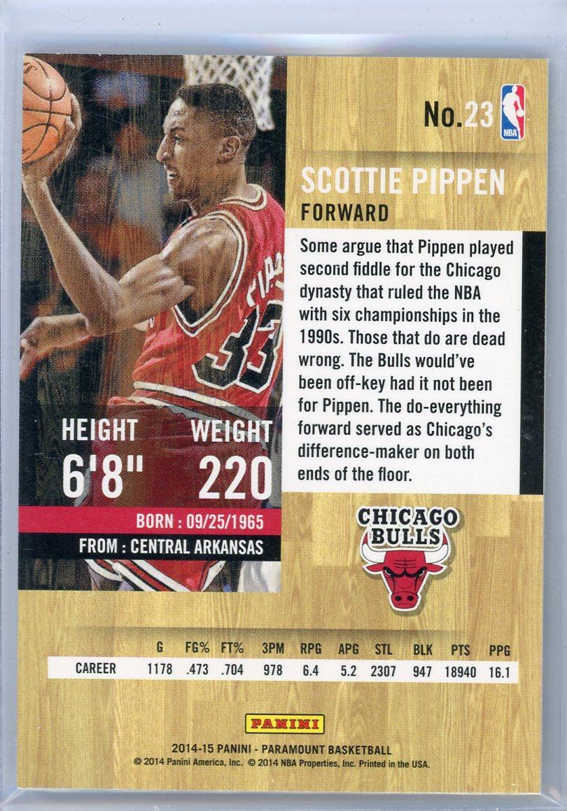 Scottie Pippen 2014-15 Panini Paramount #23