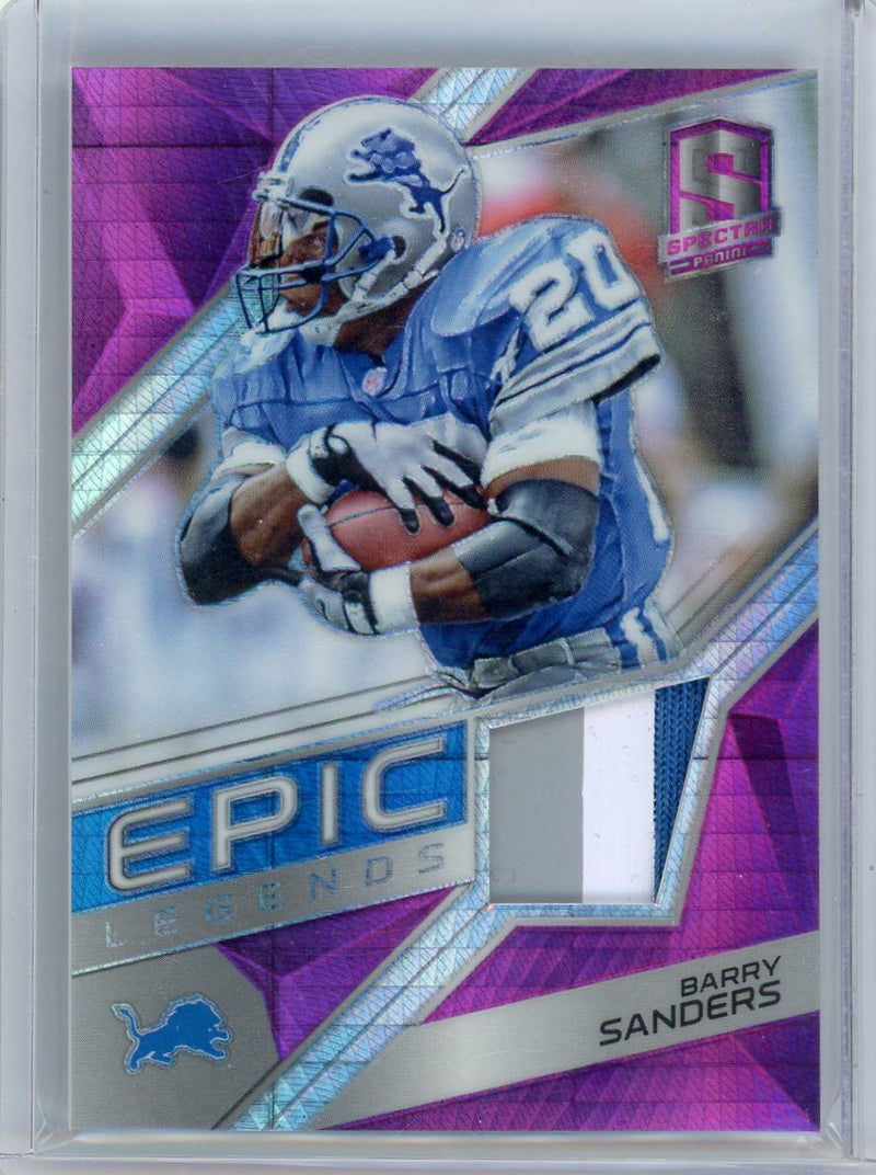 Barry Sanders 2018 Spectra Epic Legends Materials Pink 