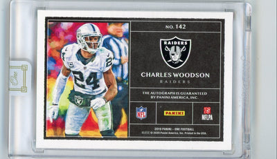 Charles Woodson 2019 Panini One Platinum Autograph #'d 3/3