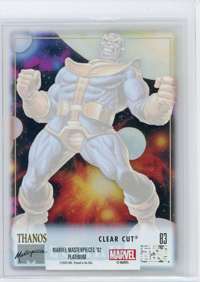 Thanos 2024 Marvel Masterpieces '92 Platinum Clear Cut #83