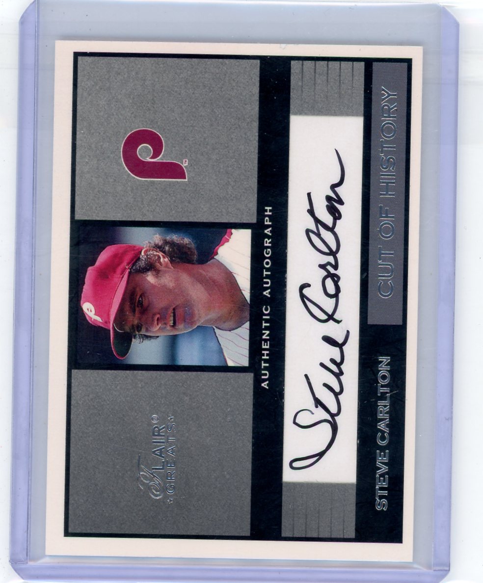 Steve Carlton 2003 Fleer Greats autograph #'d 116/506