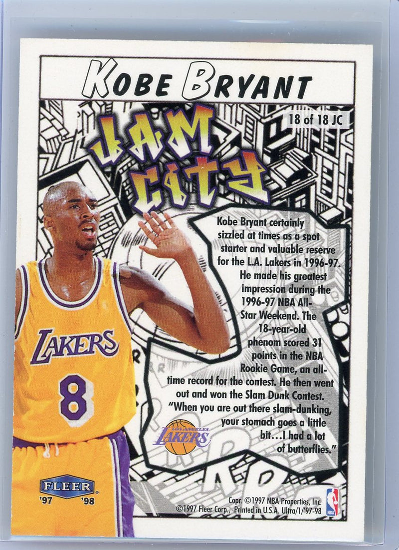 Kobe Bryant 1997 Fleer Ultra Jam City 