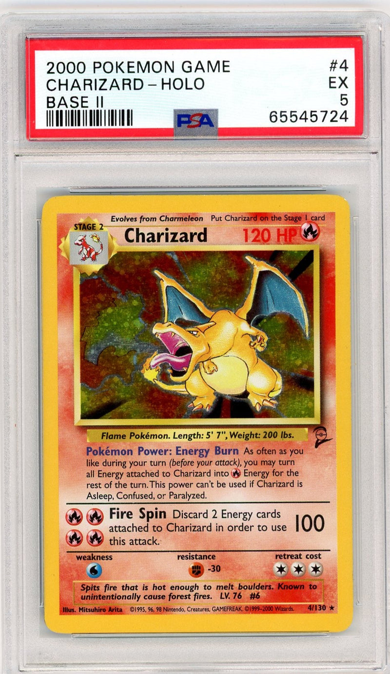 Charizard 2000 Pokémon Base Set 2 Holo 