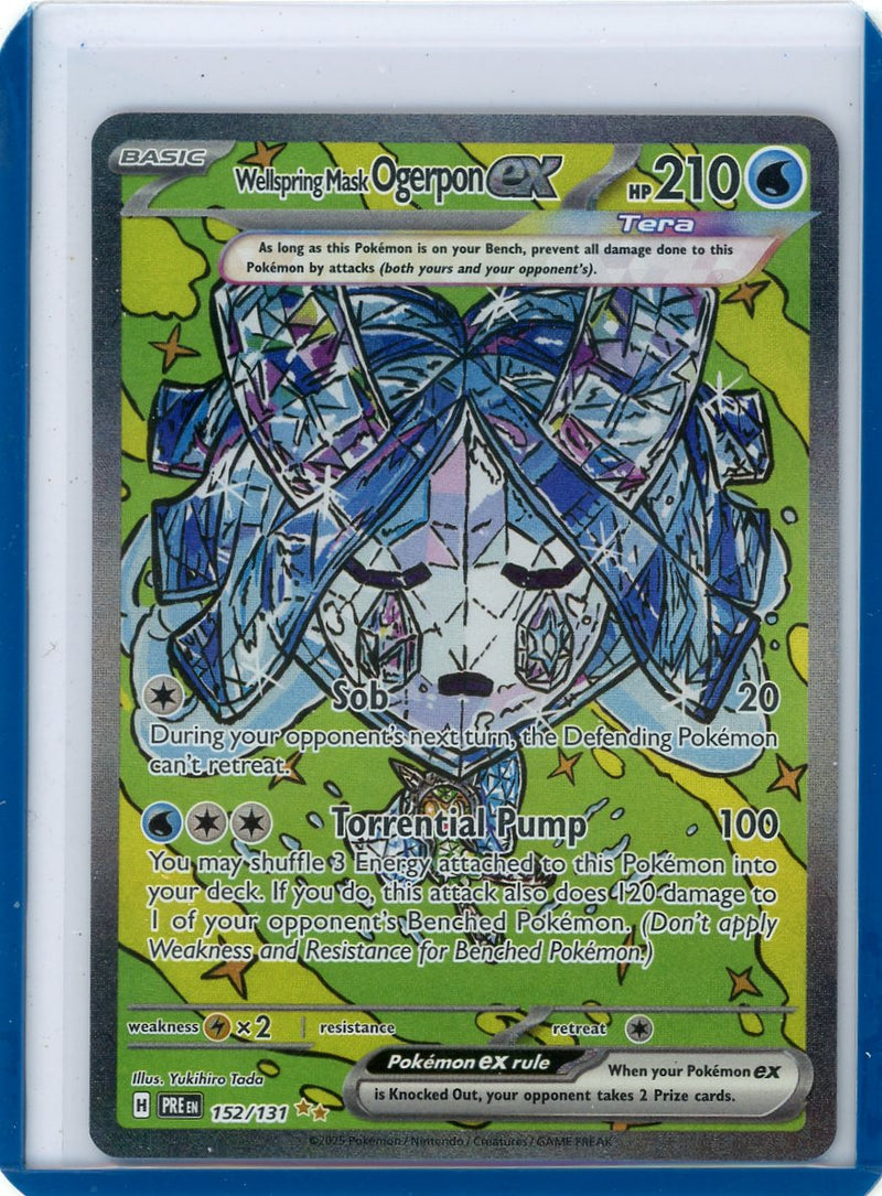 Wellspring Mask Ogerpon ex Pokémon Prismatic Evolutions Special Illustration Rare 