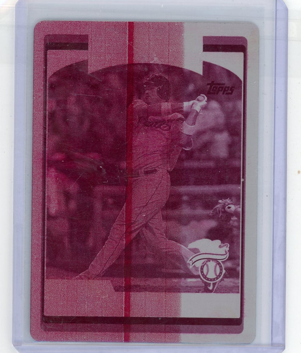 Troy Glaus 2006 Topps Update Magenta Printing Plate #'d 1/1