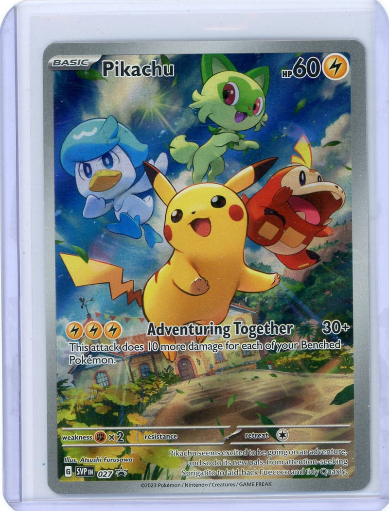 Pikachu Pokémon Paldea Evolved Black Star Promo 