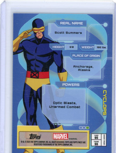 Cyclops 2025 Topps Finest X-Men Uncanny SP #95