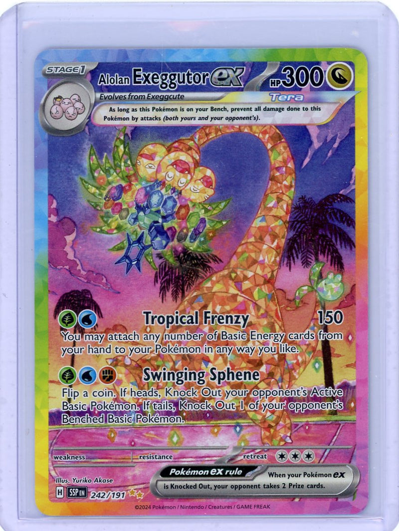 Alolan Exeggutor EX Pokémon Surging Sparks SIR 