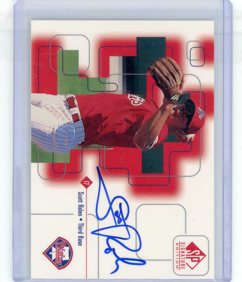 Scott Rolen 1999 Upper Deck SP Signature autograph