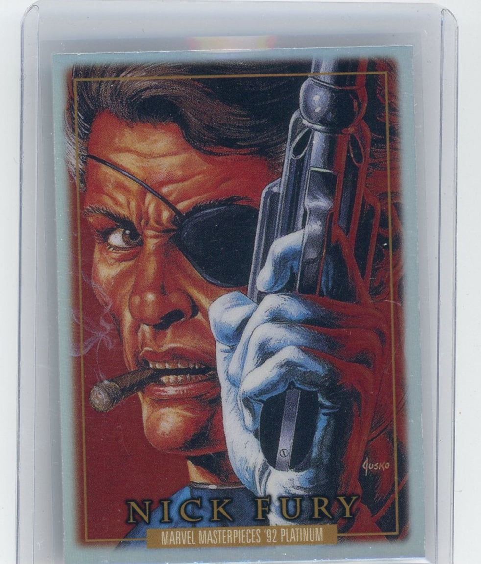 Nicky Fury 2024 Marvel Masterpieces '92 Platinum Rainbow #64