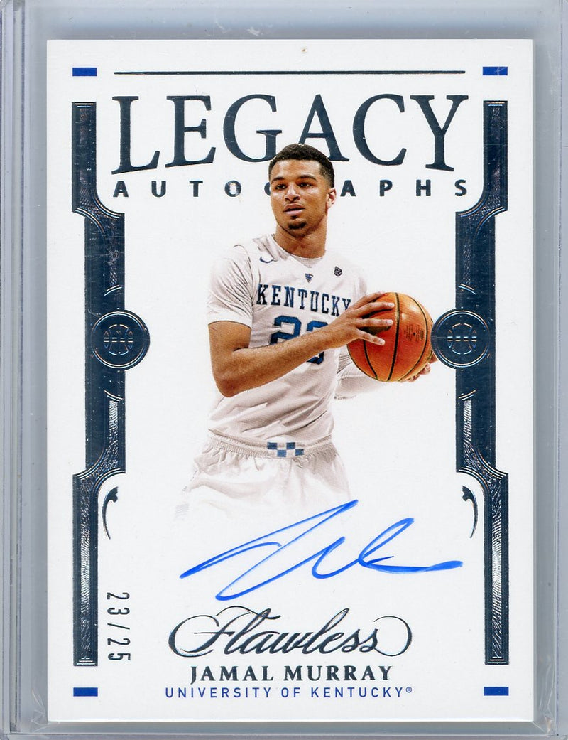 Jamal Murray 2021 Panini Flawless Legacy Autographs silver auto 