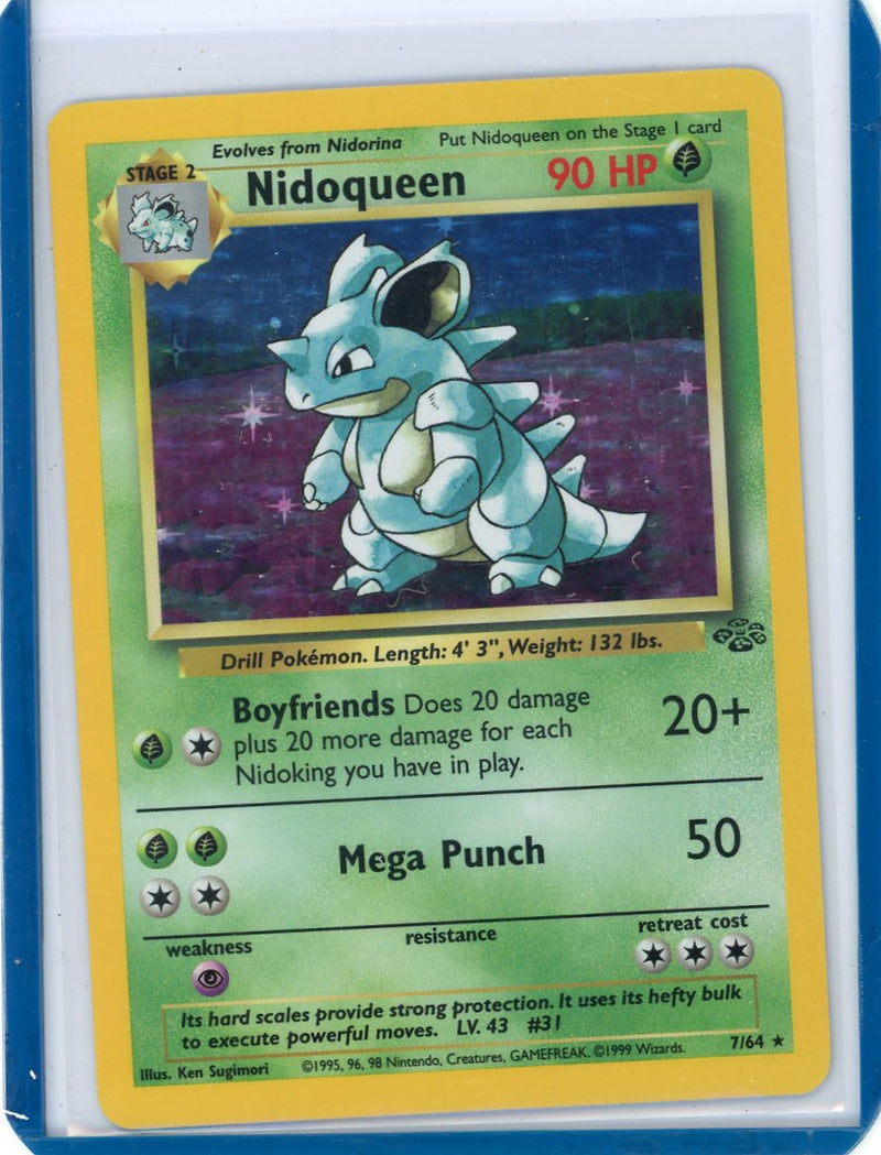 Nidoqueen 1999 Pokemon Jungle rare holo 7/64