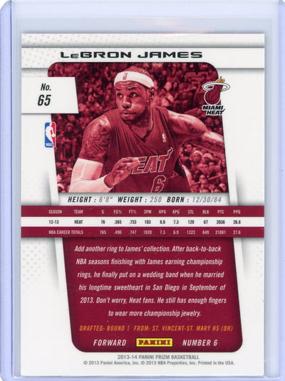 LeBron James 2013-14 Panini Prizm #65