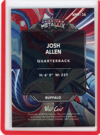 Josh Allen 2023 Wild Card American Metallix #'d 3/5